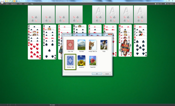 Free FreeCell Solitaire - Select Card Back - Click to enlarge