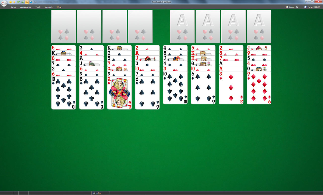 Free FreeCell Solitaire screenshot